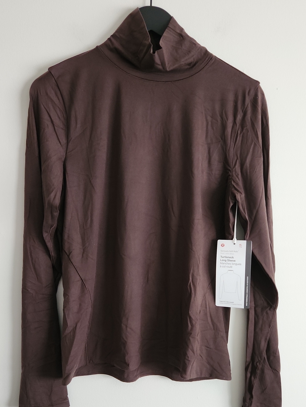 NWT Lululemon Seriously Soft Nulu Turtleneck Long Sleeve Size XL